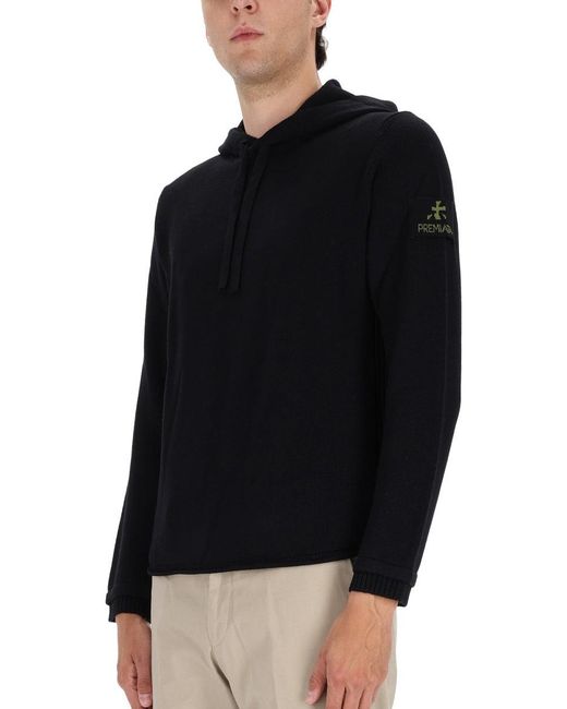 Premiata Black Hooded Shirt for men