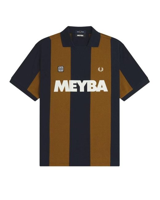 Fred Perry Black Polo "Meyba" Con Logo