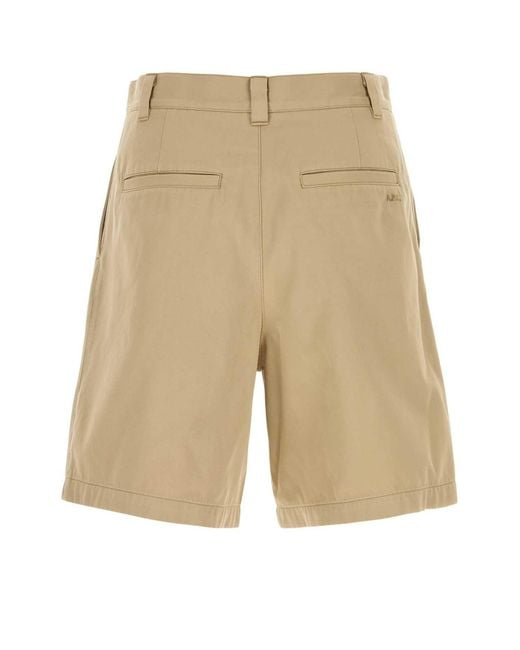 A.P.C. Natural Solid Shorts for men