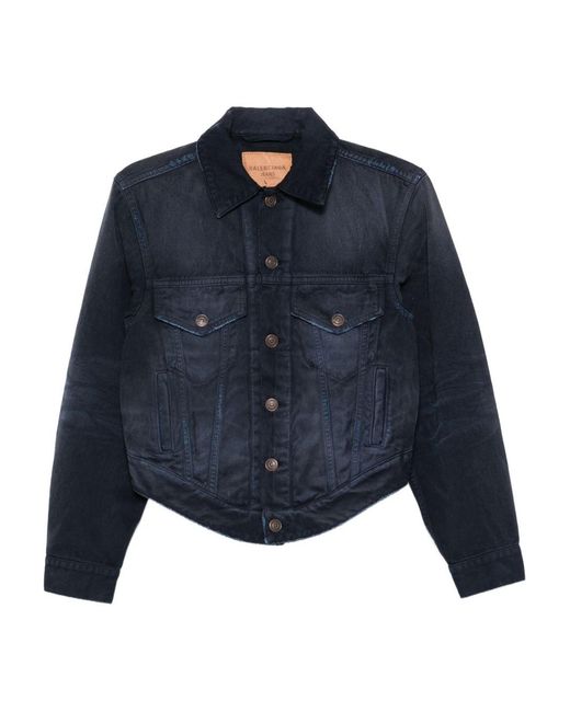 Balenciaga Blue Denim Cotton Jacket