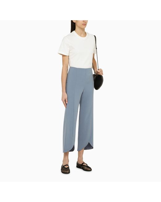 By Malene Birger Blue Light Normann Trousers With Slits