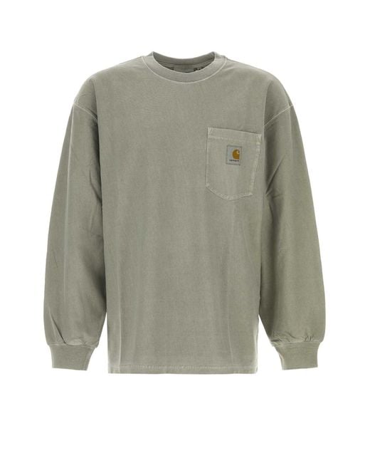 Carhartt Gray Sage Cotton L/Loose Pocket T Shirt