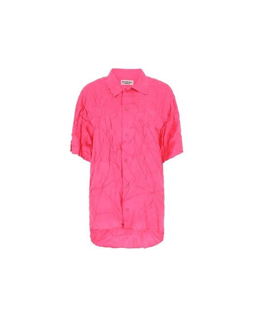 Balenciaga Pink Viscose Shirt