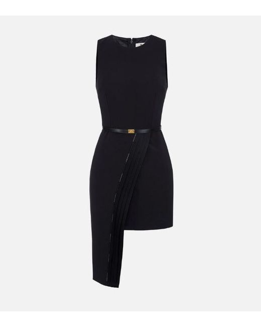 Elisabetta Franchi Blue Anzug mit Smokedo -Details