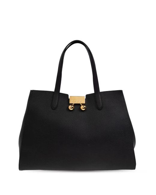 Marni Black Mittelgroße Trunkaroo Tote Bag