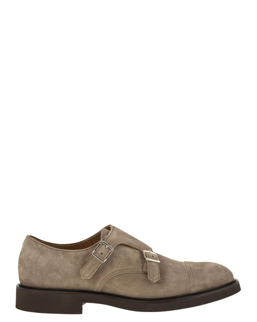 Doucal's Brown Double Suede Buckle for men