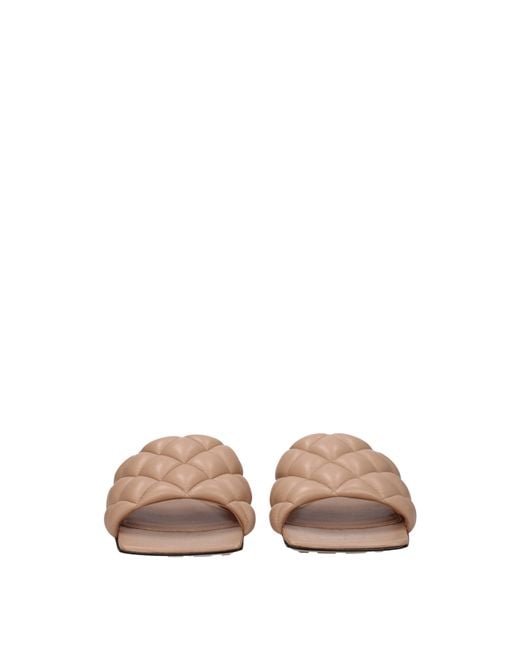 Bottega Veneta Brown Sandals And Clogs Leather/Powder