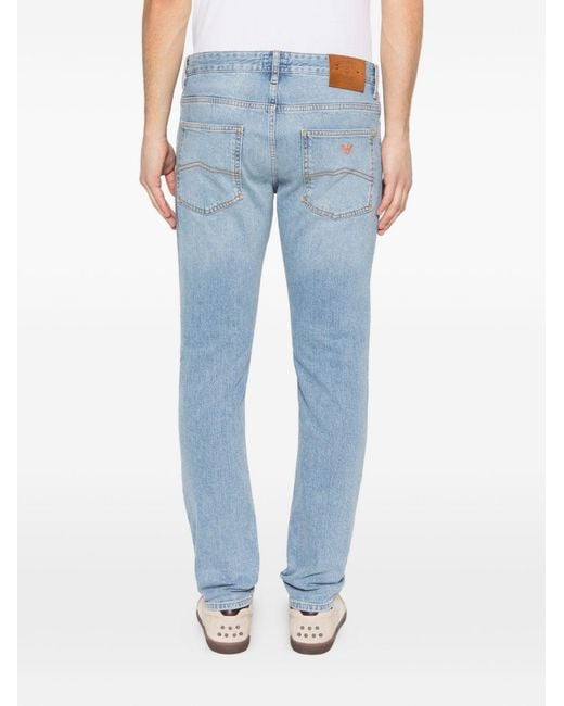 Emporio Armani Blue Denim Cotton Jeans for men