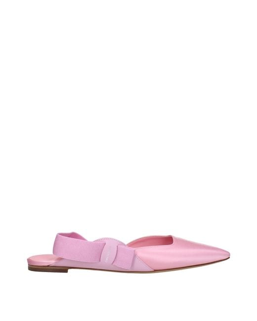 Ferragamo Pink Vania Sandals Satin