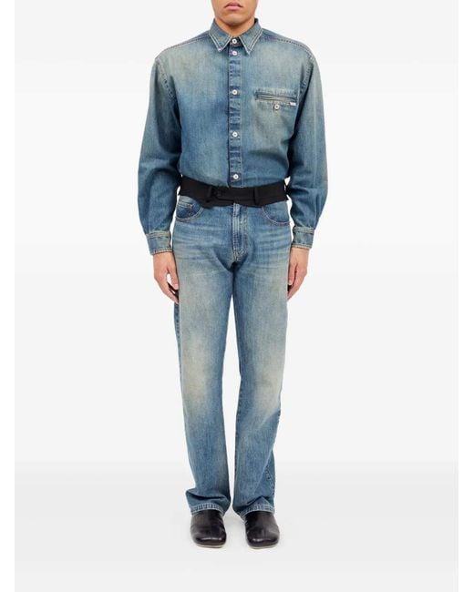 MM6 by Maison Margiela Blue Five-Pocket Jeans for men