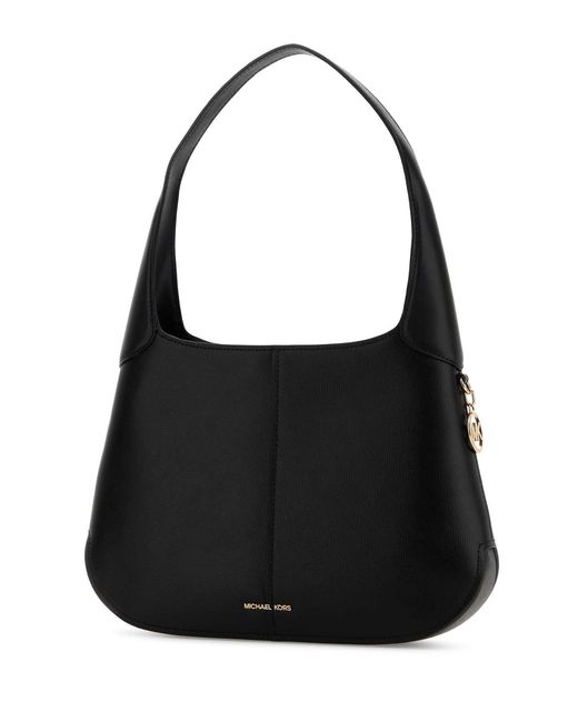MICHAEL Michael Kors Black Leather Alice Shoulder Bag