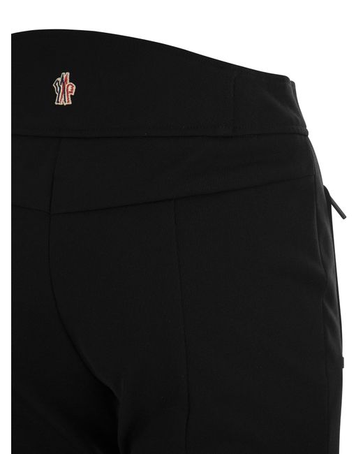 Pantaloni in twill moncler granoble di 3 MONCLER GRENOBLE in Black