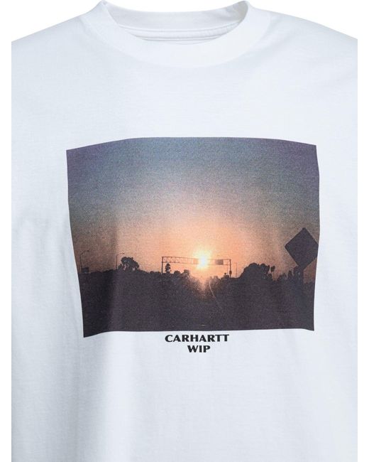Carhartt White "Warm Views" Crewneck T Shirt