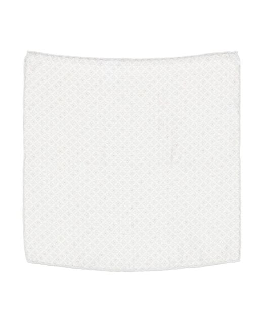 Brunello Cucinelli Sjaal Met Geometrische Print in het White voor heren