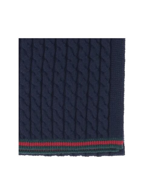 Gucci Blue "Tresy" Scarf