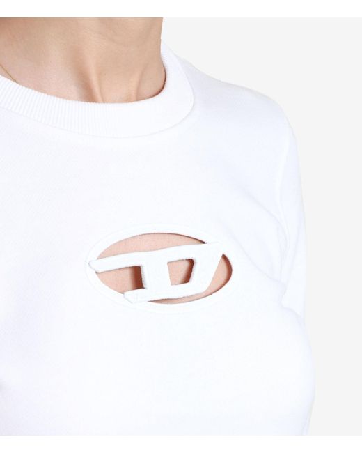 DIESEL White Pullover weiß