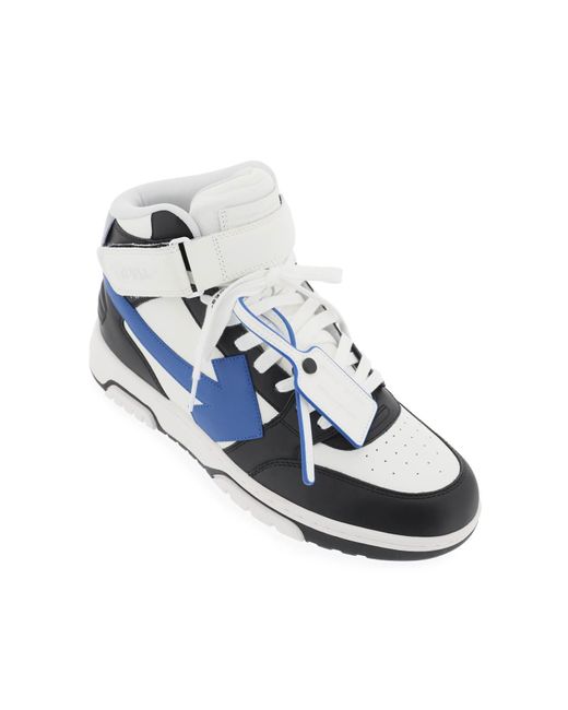 Off-White c/o Virgil Abloh Wit Uit Kantoor High Top Sneakers in het Blue voor heren