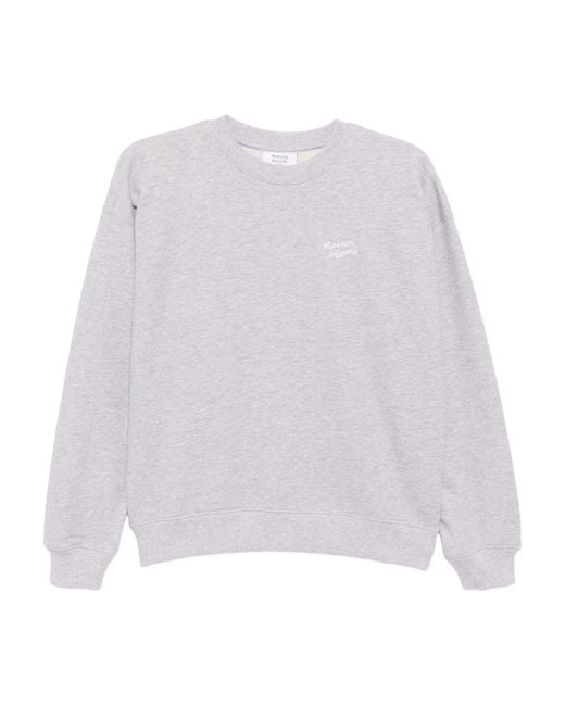 Maison Kitsuné White Handwriting Comfort Sweatshirt