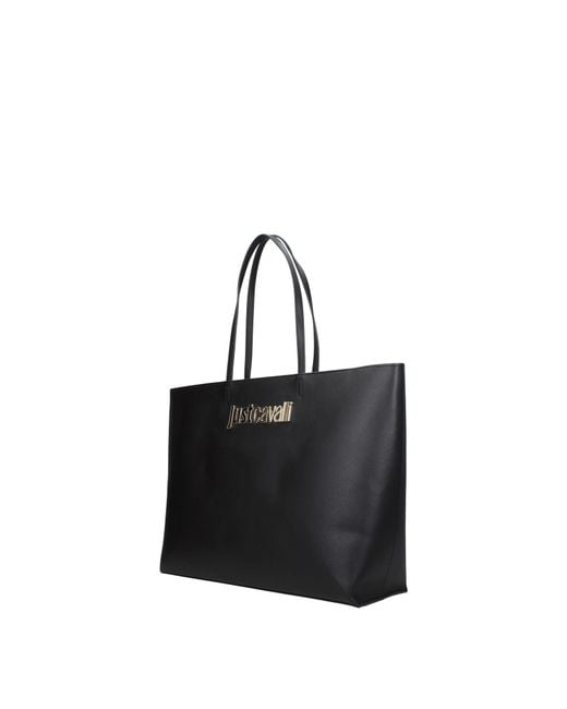 Just Cavalli Black Shoulder Bags Polyurethane