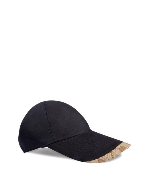 Gucci Black Gg Detail Baseball Cap for men