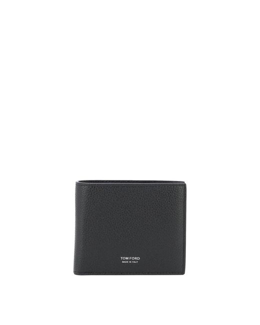 Wallet con logotipo Tom Ford de hombre de color Black