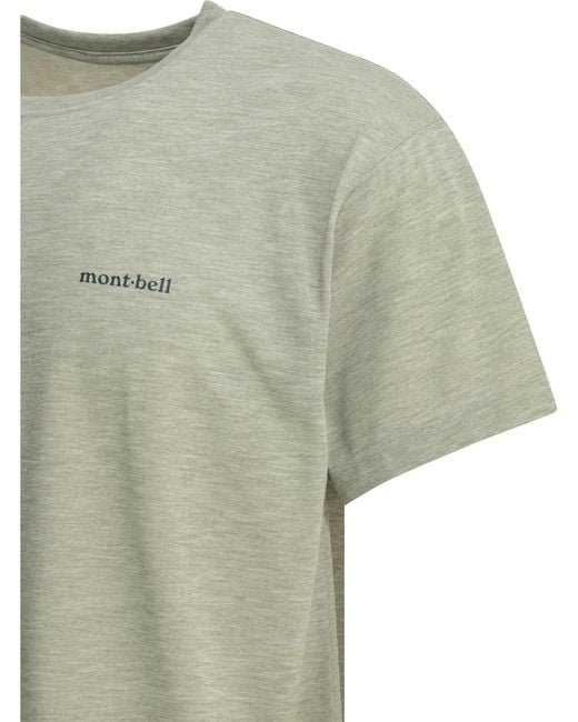 Montbell Green Polyester T-Shirt