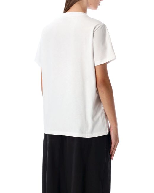 Ganni White Kitty Cotton T-Shirt