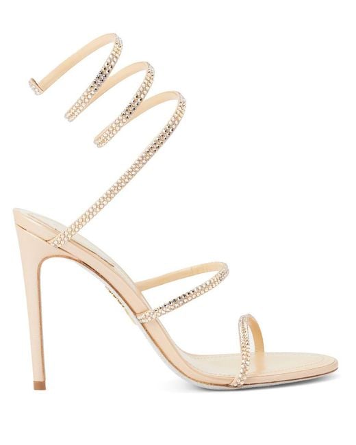 Sandales Cleo 105 Mm Rene Caovilla en coloris White