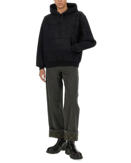 Burberry Black Cotton Pants for men