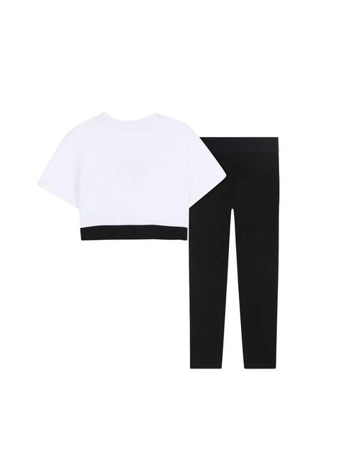 DKNY Black Completo Tee Shirt + Fus