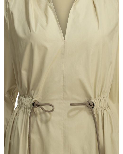 Max Mara Natural Long Chemise Dress