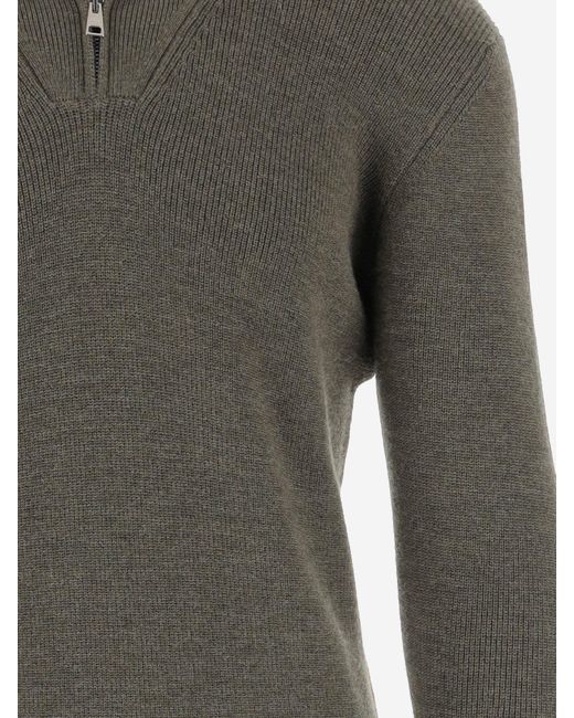 Tagliatore Gray Linton Wool Sweater for men