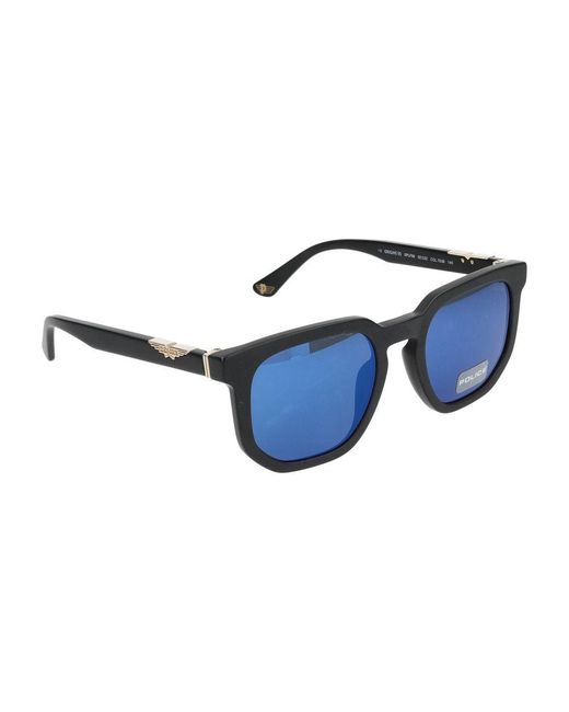 Police Sonnenbrillen Polizei SPLF88 703 B /22/12 in Blue für Herren
