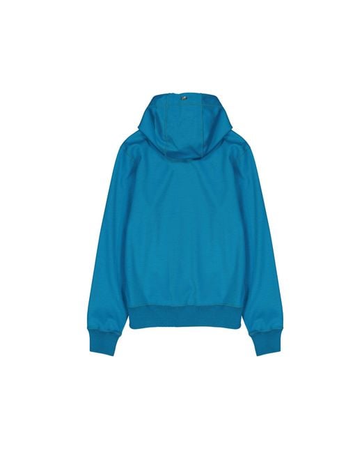 Herno Blue Hooded Sweatshirt for men