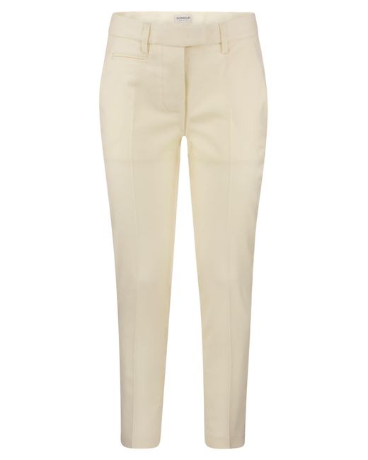 Dondup Natural Perfect Wool Slim Fit Trousers