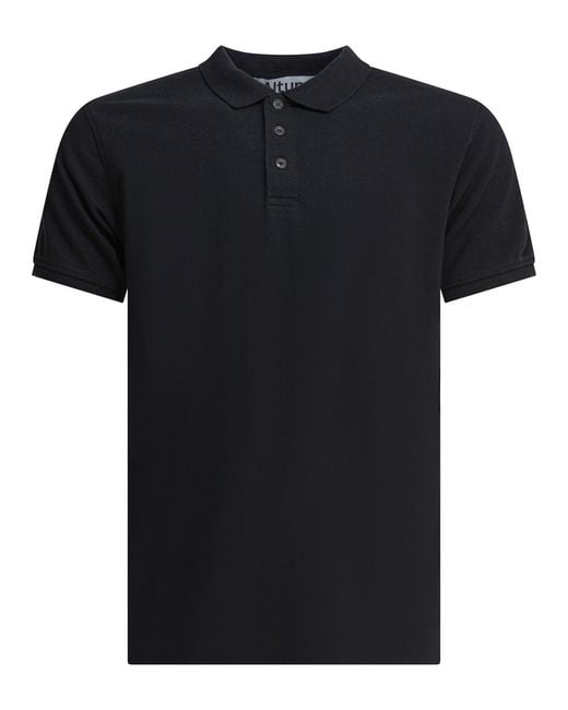 Altum Black Cotton Polo Shirt for men