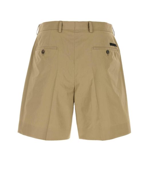 Prada Natural Solid Shorts for men