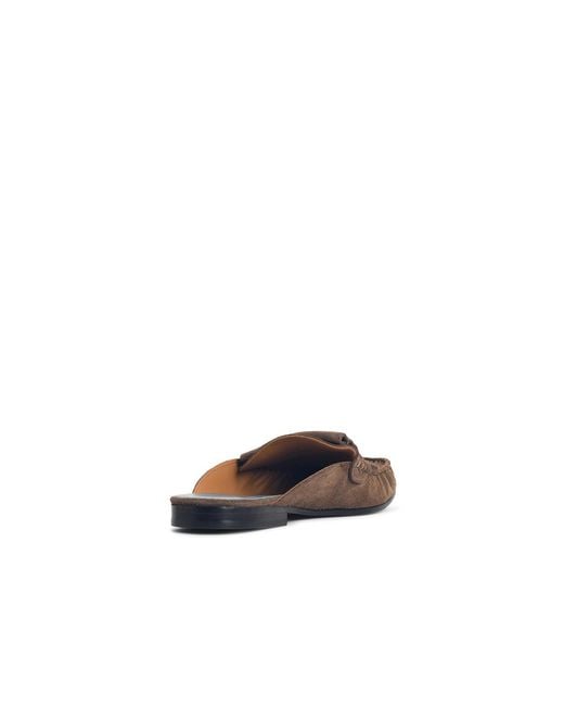 Marni White Suede Sabots