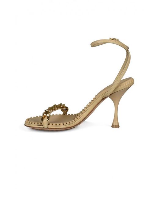 Bottega Veneta Metallic Dot Sandals