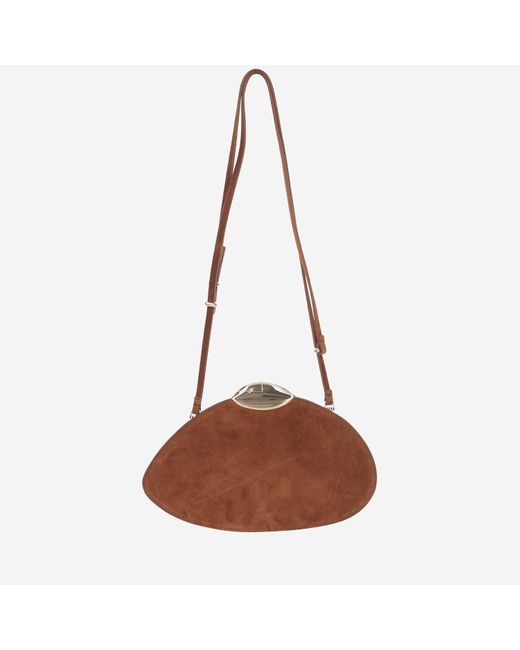 Belle de Jour Suede Bag Benedetta Bruzziches de color Brown
