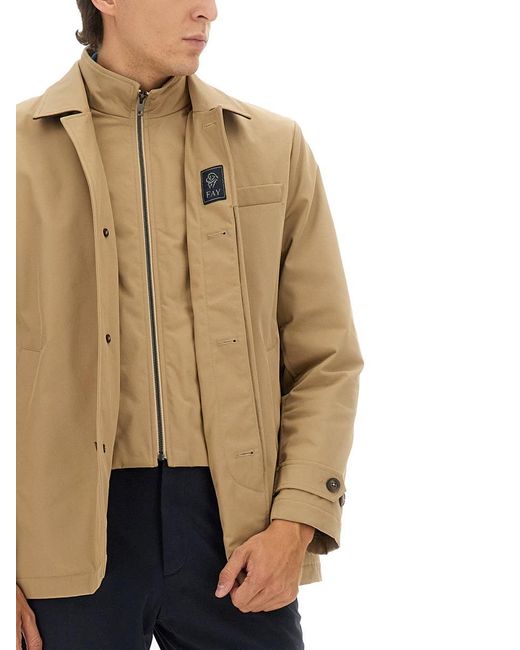 Fay Natural "morning" Double Front Jacket for men