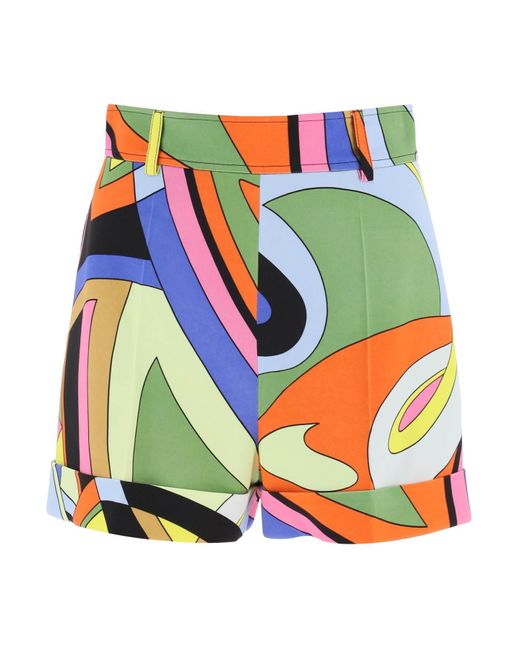 Shorts Stampa Multicolor di Moschino