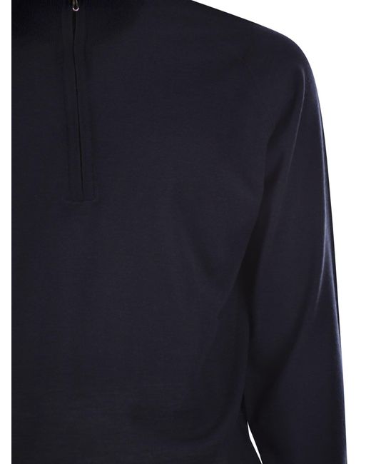 John Smedley Blue Barrow for men