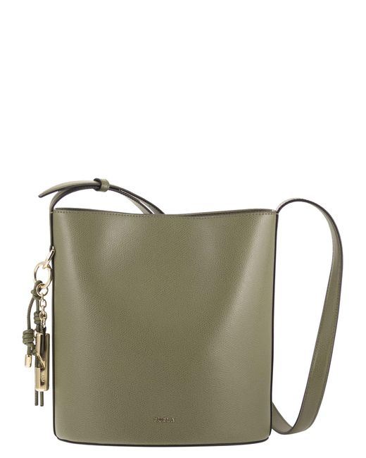 Furla Green Roxie Bucket Bag S
