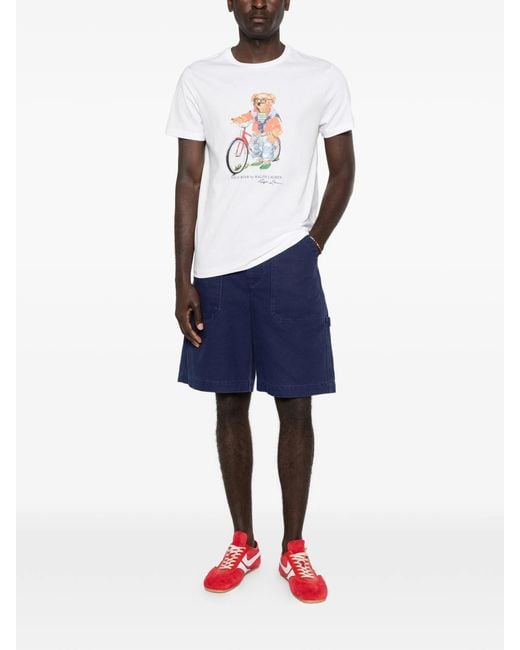 Polo Ralph Lauren White Short Sleeves Summer Bear T-Shirt