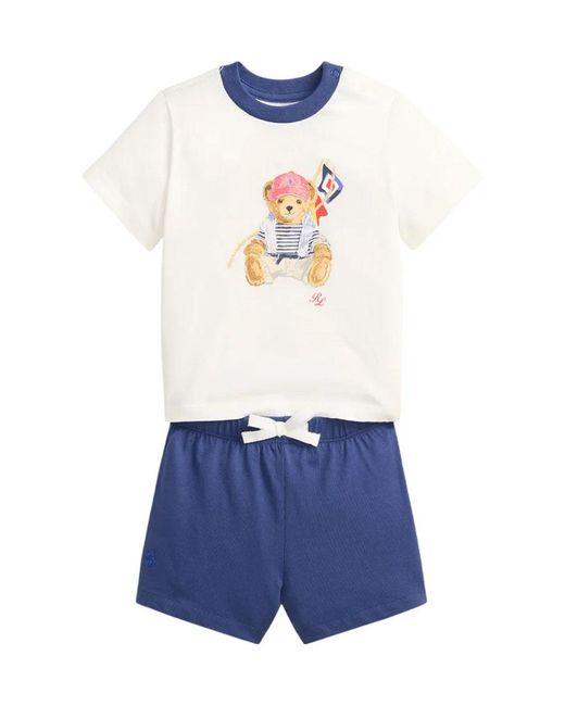 Polo Ralph Lauren Blue T-Shirt With Shorts Set