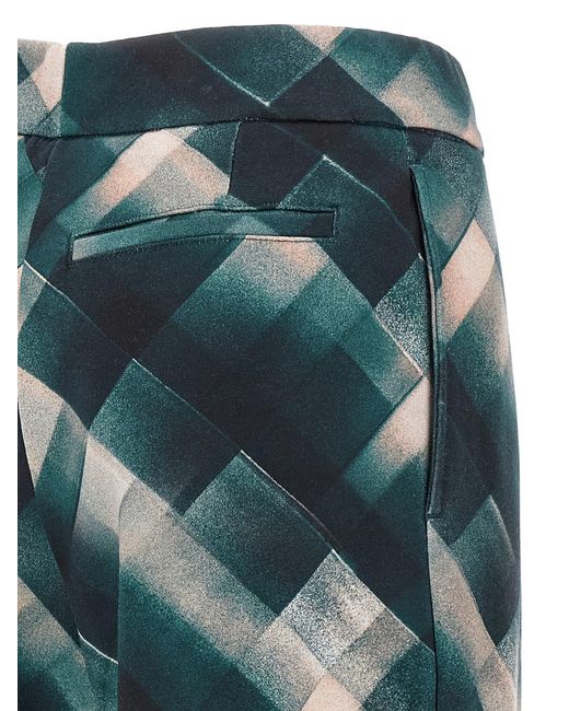 Dries Van Noten Droogt Van Noten 'hartia Tris' Broek in het Green