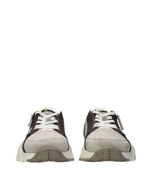 Fendi Gray Sneakers Flow Fabric for men