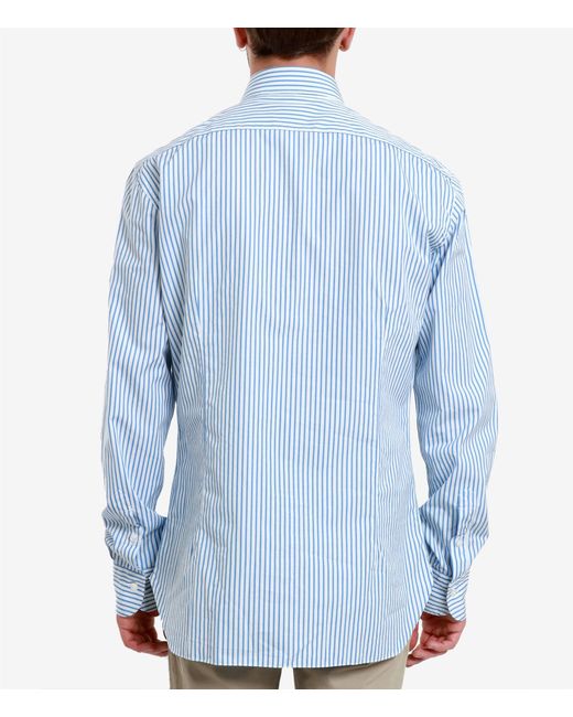 Barba Napoli Shirts Wit in het Blue voor heren