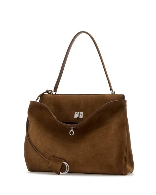 Balenciaga Brown Rodeo Top Handle M